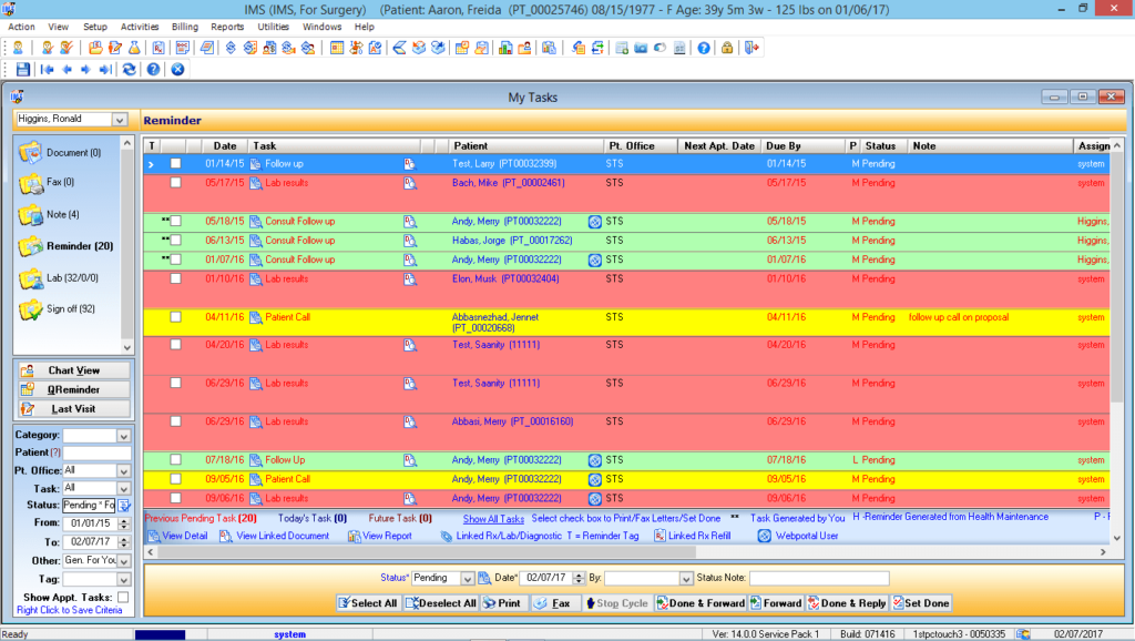 Anesthesiology Surgery Doctor Task List