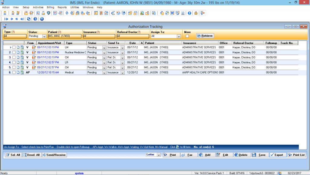 Endocrinology Authorization Tracking