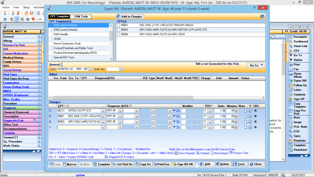 Neurosurgery Electronic Super Bill