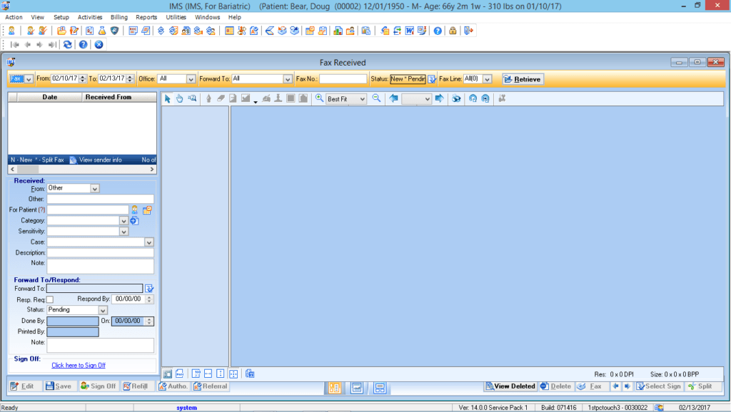 Bariatric Surgery Fax Integration