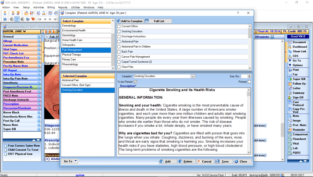 General Surgery Care Plan