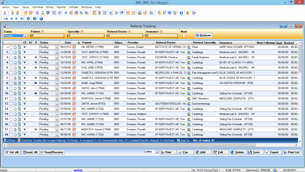 OB/GYN Referral Tracking