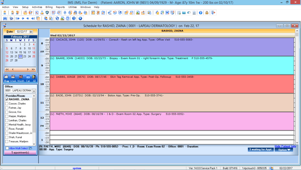 Dermatology Patient Appointment Scheduling