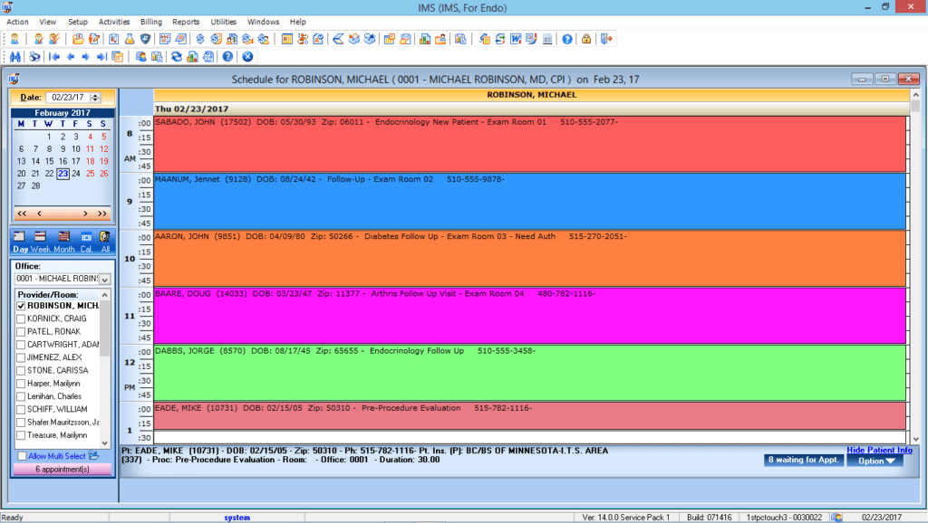 Endocrinology Patient Appointment Scheduling