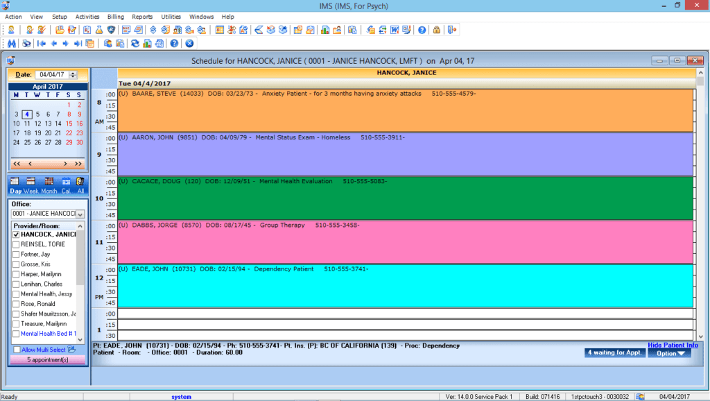 Mental Health Patient Appointment Scheduling