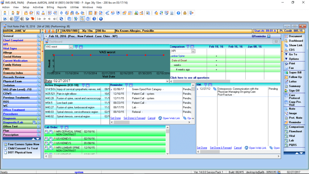 Multi-Speciality Therapy Patient Dashboard