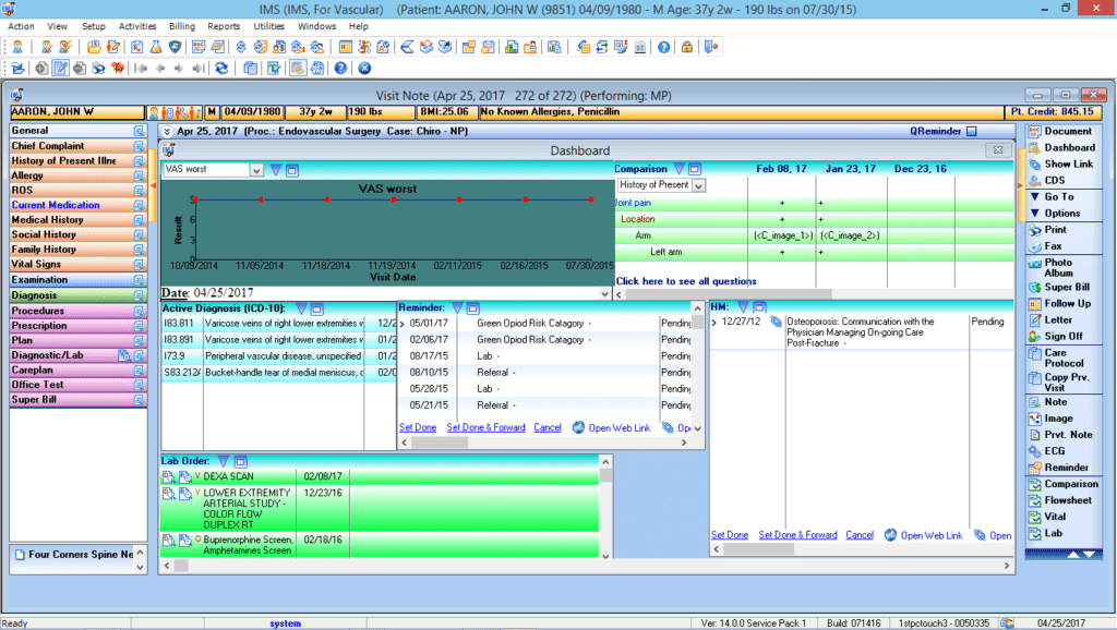 Endovascular Patient Dashboard