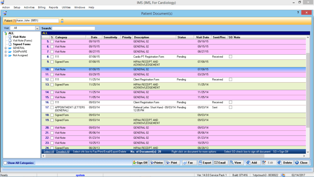 Cardiology Patient Documents