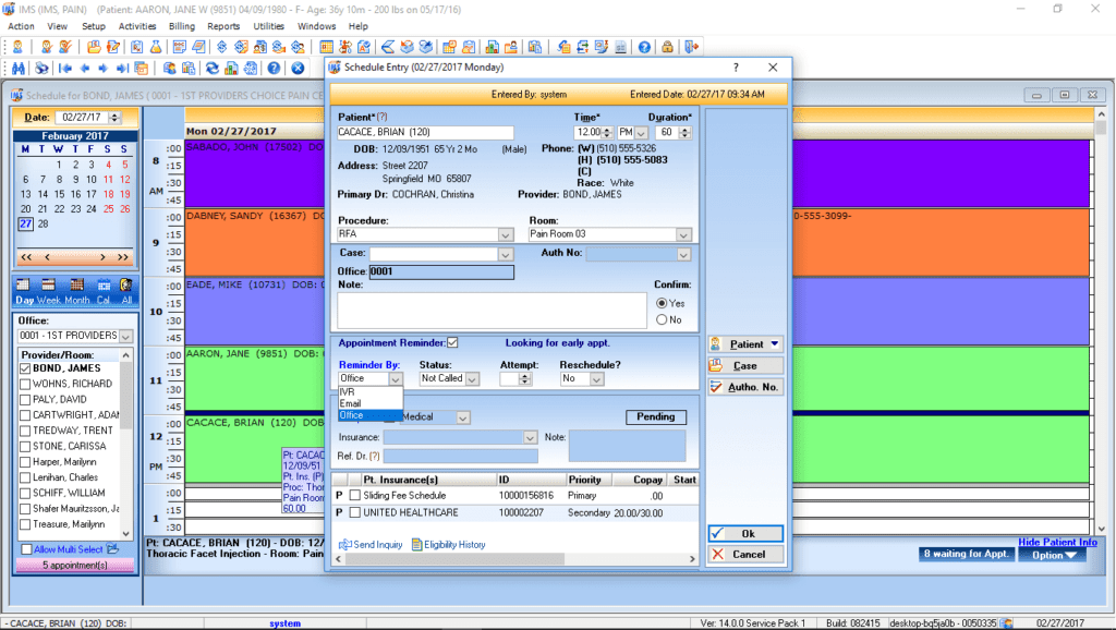 Multi-Speciality Therapy Patient Phone Reminders