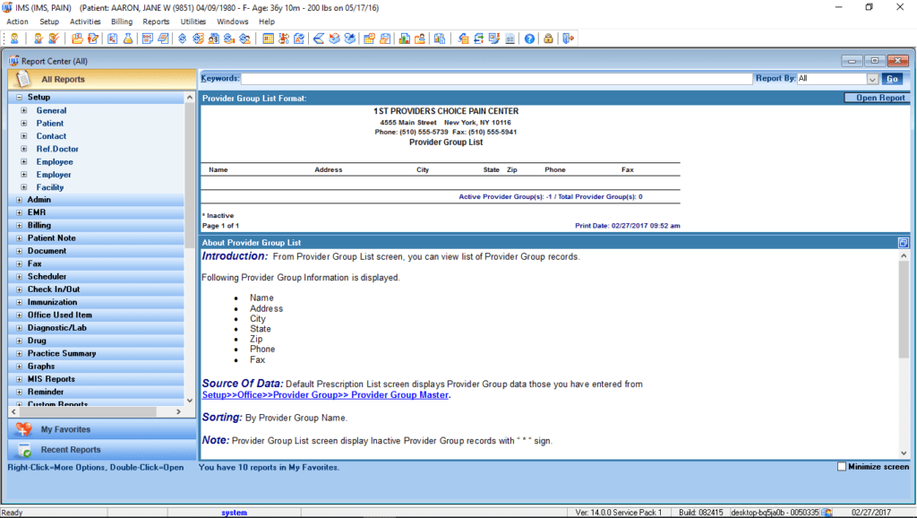 Multi-Speciality Therapy Reports Center