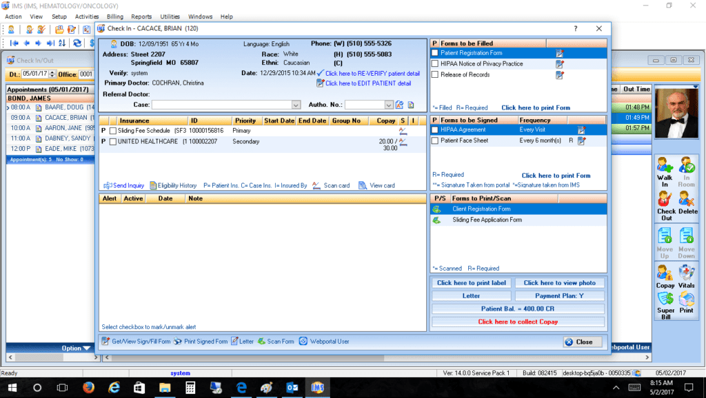 Hematology/Oncology Check-In