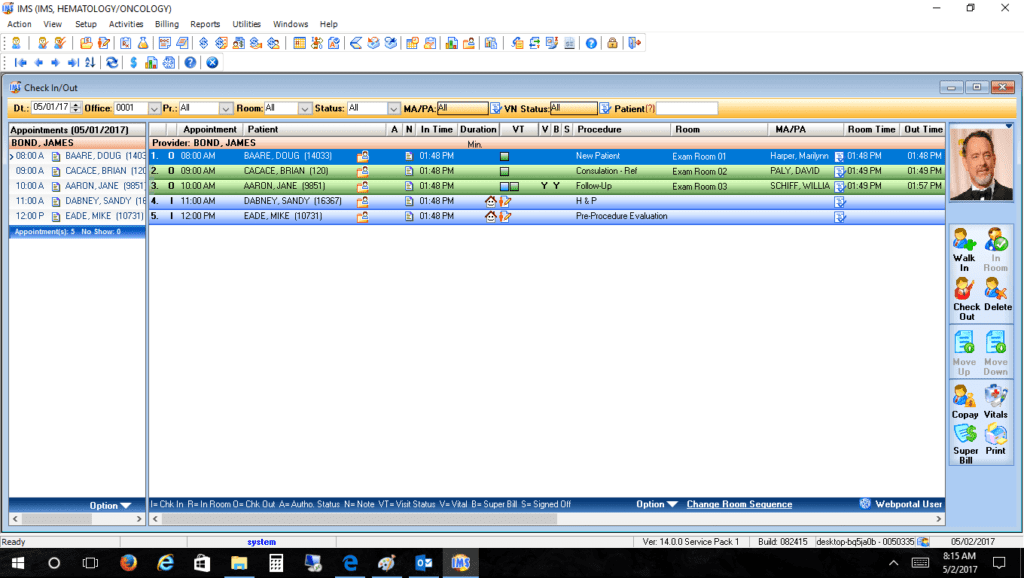 Hematology/Oncology Check-In/Check-Out