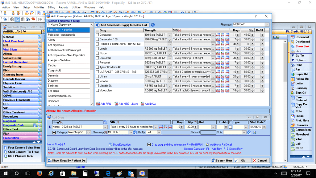 Hematology/Oncology E-Rx