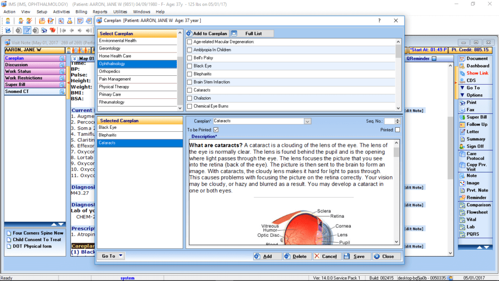 Ophthalmology Care Plan