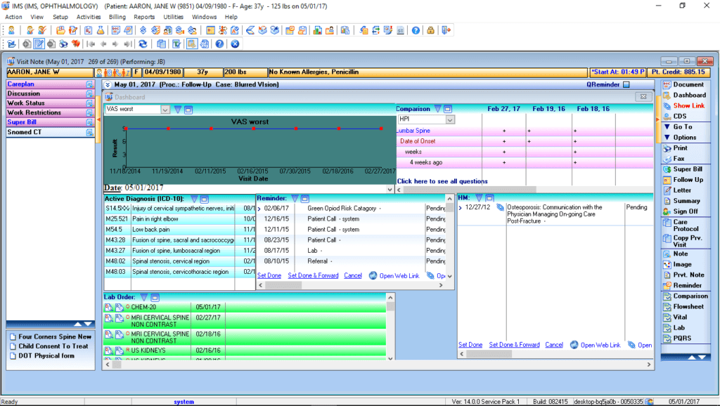 Ophthalmology Patient Dashboard