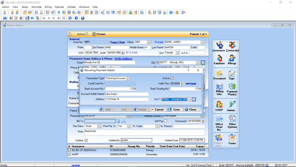 Ophthalmology Patient Payment Solutions