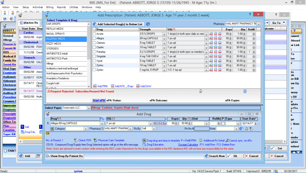 Otorhinolaryngology E-Rx