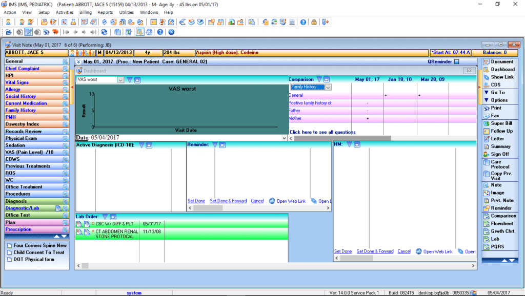 Pediatric Patient Dashboard