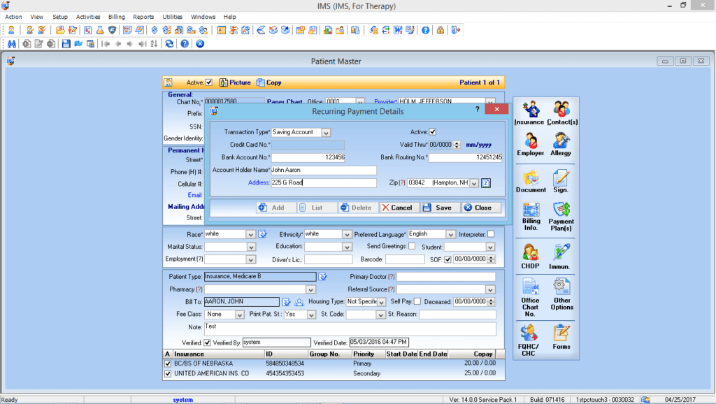 Multiple Discipline Therapy Patient Payment Solutions