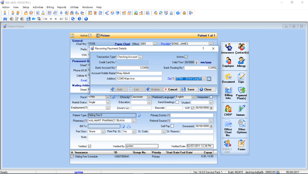 Pediatric Patient Payment Solutions