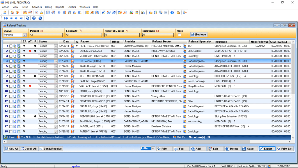 Pediatric Referral Tracking