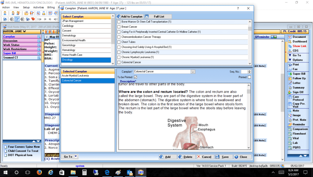 Hematology/Oncology Care Plan