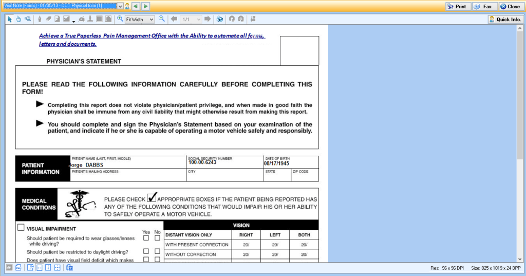 Acute Care Letters/Forms Automation