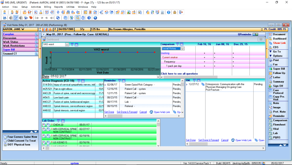 Urgent Care Patient Dashboard