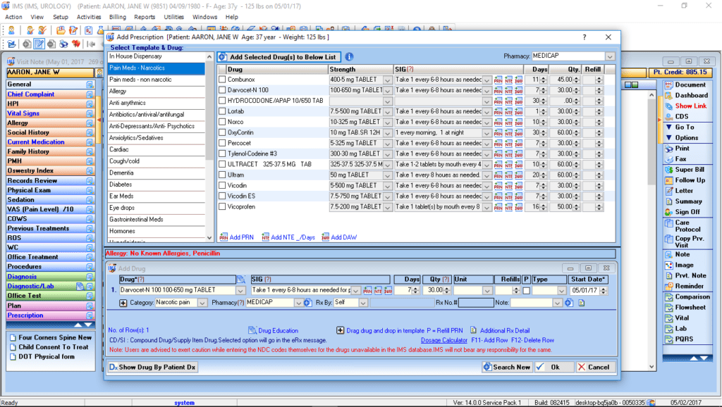 Urology E-Rx