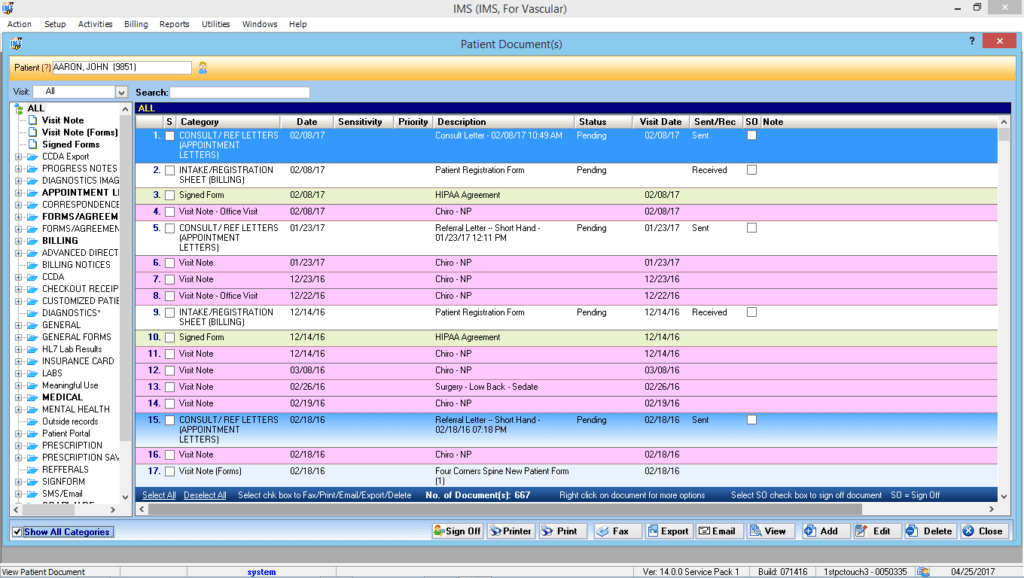 Vascular Surgery Patient Documents